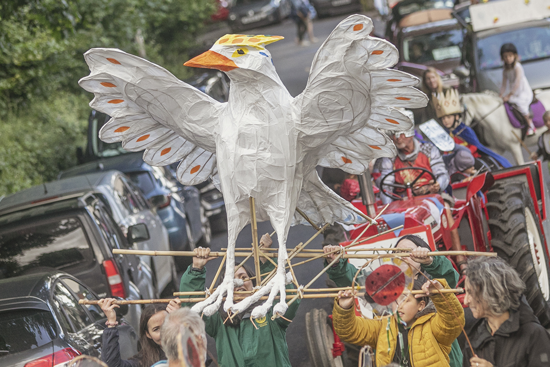 Luxulyan Feast Week and Carnival - phoenix created by Year 5 & 6 at Luxulyan School working with Laura Frances Martin. Luxulyan Feast Week and Carnival - phoenix created by Year 5 & 6 at Luxulyan School working with Laura Frances Martin.
